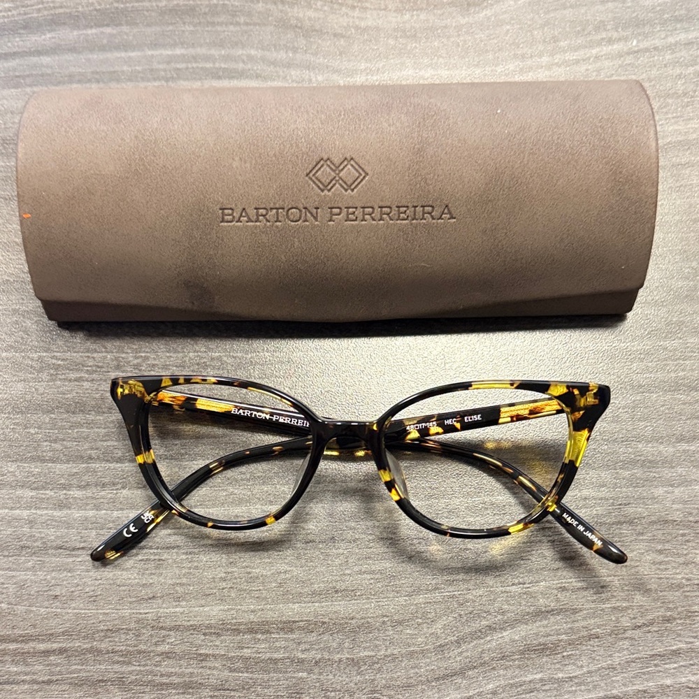 Barton Perreira Elise Women's Glasses in Tortoise and Yellow (Heroine Chic)